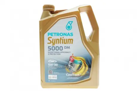 70957M12EU Олива SYNTIUM 5000 DM 5W-30 SN (5L) PETRONAS підбір по vin на Brocar