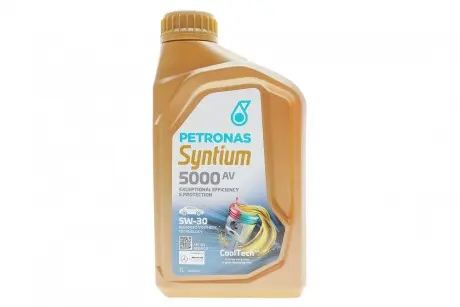 70950E18EU Масло SYNTIUM 5000 AV 5W-30 SN (1L) PETRONAS підбір по vin на Brocar