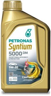 70644E18EU Олива моторна SYNTIUM 5000 DM 5W-30 SN (1L) Petronas підбір по vin на Brocar