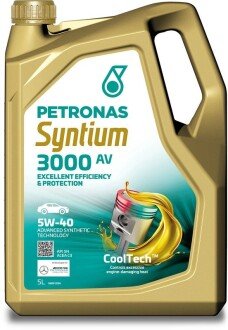 70179M12EU Олива моторна SYNTIUM 3000 AV 5W-40 SN (5L) Petronas підбір по vin на Brocar