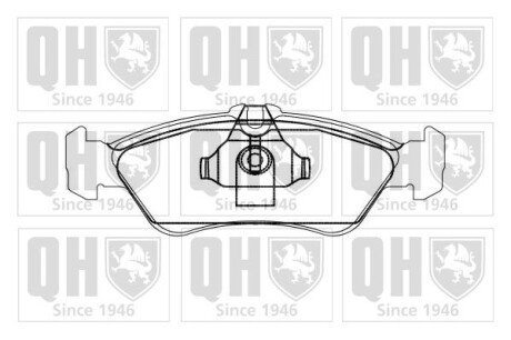 BP869 Гальмiвнi колодки дисковi QUINTON HAZELL підбір по vin на Brocar