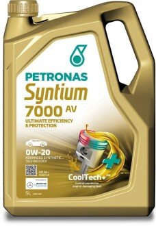 70410M12EU Масло SYNTIUM 7000 AV 0W-20 (5L) PETRONAS підбір по vin на Brocar