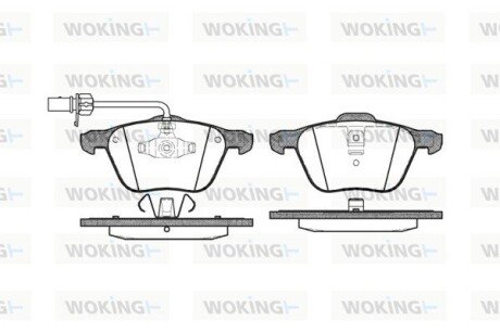 P936302 Колодки гальмівні WOKING подбор по vin на Brocar