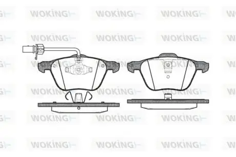 P936302 Колодки гальмівні WOKING підбір по vin на Brocar