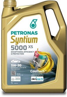 70660M12EU Олива моторна SYNTIUM 5000 XS 5W-30 SN (5L) PETRONAS підбір по vin на Brocar