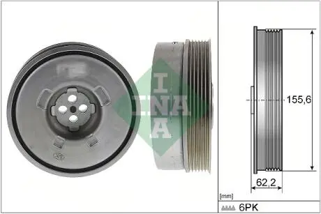 544050110 Шків колінчастого вала INA підбір по vin на Brocar