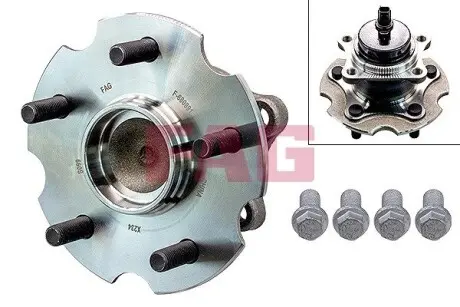 713621700 Підшипник маточини (комплект) FAG підбір по vin на Brocar