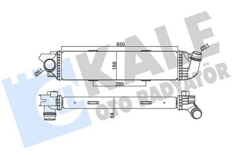 352480 Радиатор интеркулера NIssan NV300, Opel VIvaro B (352480) KALE OTO RADYATOR KALE OTO RADYATOR подбор по vin на Brocar