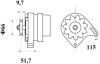 MG565 Генератор MAHLE / KNECHT підбір по vin на Brocar