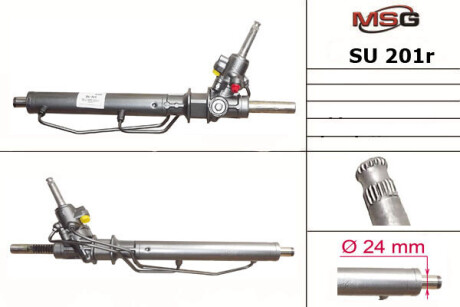 SU201R Рульова рейка з ГПК відновлена Subaru Impreza 00-07, Subaru Legacy 99-03, Subaru Impreza 92-01 MSG підбір по vin на Brocar