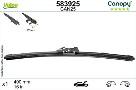 583925 Щітки склоочисника VALEO подбор по vin на Brocar