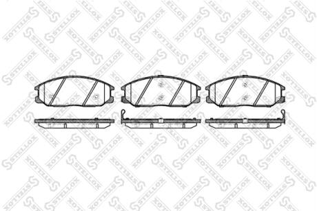 782012BSX Колодки гальмівні передні (диск) STELLOX підбір по vin на Brocar