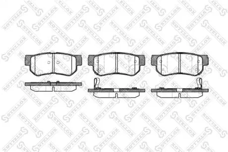 757002BSX Колодки гальмівні задні (диск) STELLOX підбір по vin на Brocar