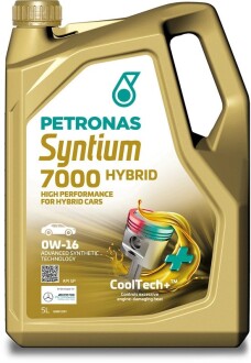 70735M12EU Олива моторна SYNTIUM 7000 HYBRID 0W-16 SP (5L) PETRONAS підбір по vin на Brocar