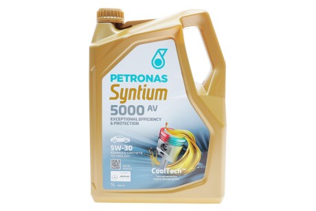 70950M12EU Олива моторна SYNTIUM 5000 AV 5W-30 SN (5L) PETRONAS підбір по vin на Brocar