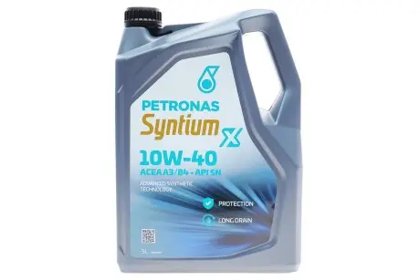 70984M12EU Олива SYNTIUM X 10W-40 A3/B4 (5L) PETRONAS підбір по vin на Brocar