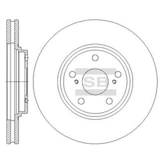 SD4047 Гальмівний диск Hi-Q (SANGSIN) підбір по vin на Brocar