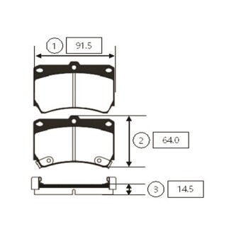 GK0509 Колодки гальм Mazda 323 C IV (BG), 323 C V (BA), 323 F IV (BG) передн. OLD CKKK-3 (вир-во CTR) CTR подбор по vin на Brocar