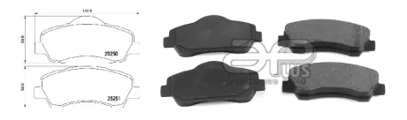 71263BAP Гальмівні колодки дискові перед. Citroen C-Elysee 12-/Peugeot 308 13- APLUS підбір по vin на Brocar