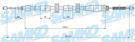 C1664B Трос зчеплення SAMKO підбір по vin на Brocar