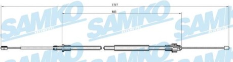 C0998B Трос зчеплення SAMKO підбір по vin на Brocar