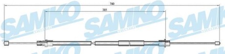 C0649B Трос зчеплення SAMKO підбір по vin на Brocar