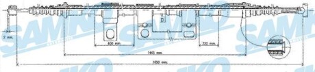 C0395B Трос зчеплення SAMKO підбір по vin на Brocar