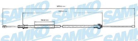 C0092B Трос зчеплення SAMKO підбір по vin на Brocar