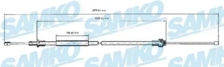 C0092B Трос зчеплення SAMKO подбор по vin на Brocar