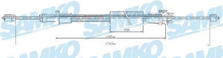 C0093B Трос зчеплення SAMKO підбір по vin на Brocar