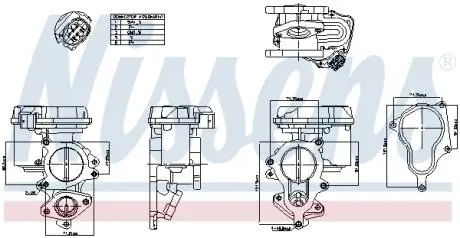 98156 Клапан рециркуляціі (EGR) First Fit NISSENS подбор по vin на Brocar
