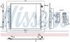 940893 Радіатор кондиціонера NISSENS підбір по vin на Brocar
