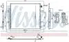 940893 Радіатор кондиціонера NISSENS підбір по vin на Brocar
