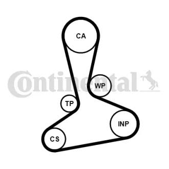 CT1242WP1 Комплект ГРМ + Помпа CONTITECH підбір по vin на Brocar