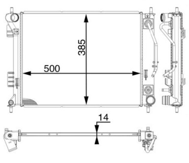 CR1972000P Радіатор охолодження MAHLE / KNECHT підбір по vin на Brocar