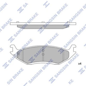 SP4320 Колодки гальмівні дискові (комплект 4 шт) Hi-Q (SANGSIN) подбор по vin на Brocar