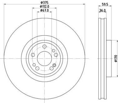 8DD355135201 Диск гальмівний HELLA підбір по vin на Brocar