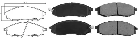 71375AAP Колодки гальмівні, ліві/праві, передні APLUS подбор по vin на Brocar