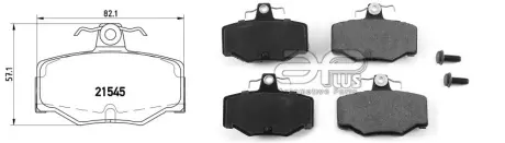 71276BAP Колодки гальмівні, ліві/праві, задні APLUS підбір по vin на Brocar