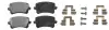 71565CAP Колодки тормозные задние Audi A3, A4, A6, Q3/Skoda Octavia, Superb/VW Passat B5, B6, B7, Jetta, Polo, Touran, Caddy (04-) APLUS підбір по vin на Brocar