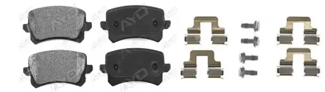 71565CAP Колодки тормозные задние Audi A3, A4, A6, Q3/Skoda Octavia, Superb/VW Passat B5, B6, B7, Jetta, Polo, Touran, Caddy (04-) APLUS подбор по vin на Brocar