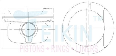 48609STD Поршні двигуна, комплект TEIKIN підбір по vin на Brocar