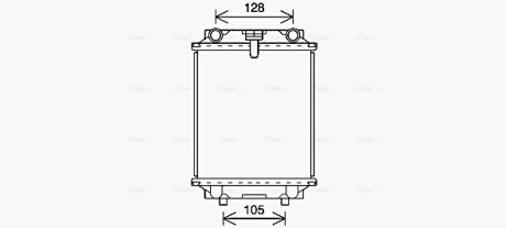 AI2415 Радиатор охлаждения двигателя Audi A1, A3 (12-20)/Seat Leon (13-20)/VW Jetta, Go AVA COOLING подбор по vin на Brocar