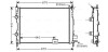 DNA2287 Радиатор охлаждения двигателя Nissan Qashqai (06-14) 1.5 DCI (DNA2287) AVA AVA COOLING підбір по vin на Brocar
