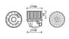 FD8633 Вентилятор отопителя салона Ford Focus (13-20), C-MAX (11-19) (FD8633) AVA AVA COOLING підбір по vin на Brocar
