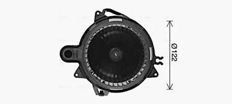 RT8676 Вентилятор отопителя салона Renault Capture (13-), Clio (13-) (RT8676) AVA AVA COOLING подбор по vin на Brocar