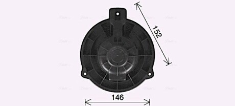 KA8309 Вентилятор отопителя салона Kia Rio (11-17) (KA8309) AVA AVA COOLING підбір по vin на Brocar