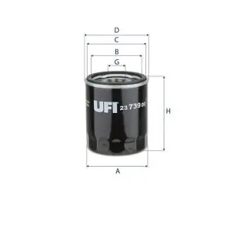 2373900 Фільтр масляний UFI підбір по vin на Brocar