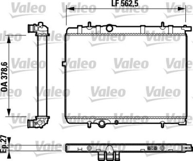 732893 Радіатор VALEO подбор по vin на Brocar