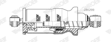 CB0299 Амортизатор кабіни MONROE подбор по vin на Brocar